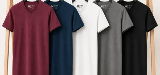 Kit 5 Camisetas Masculinas Gola V Slim Zaroc