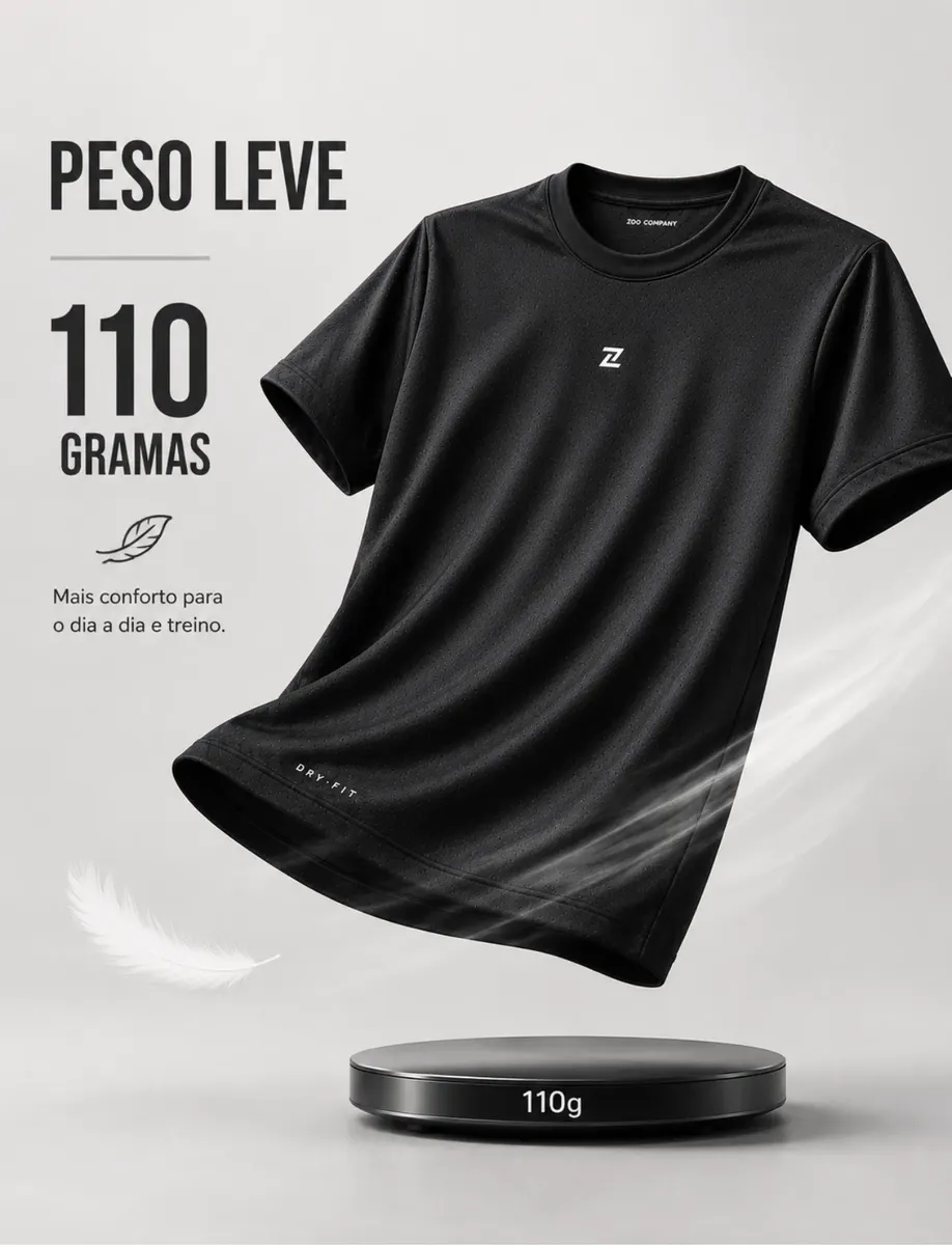 Kit 4 Camisetas Masculina Academia Dry Fit Corrida Esportiva - Imagem 7